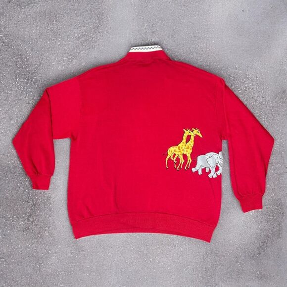 Vintage 90s Noahs Arc Collared Crewneck - Picture 7 of 8
